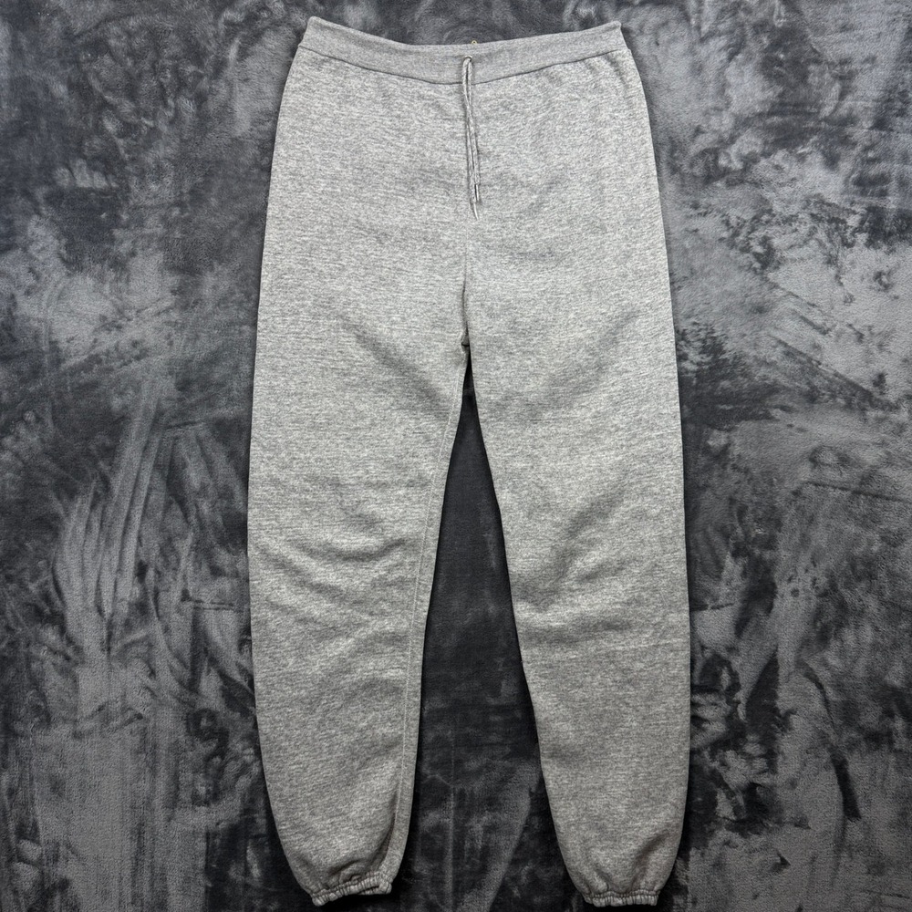 Tultex Sweatpants Mens Large Gray Ultra-Fleece Joggers USA Made Vintage Style